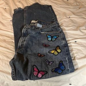 Used Levi's butterfly jeans